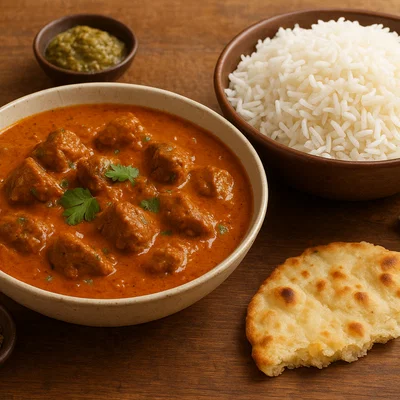 Indisches Lamm-Curry mit Basmatireis