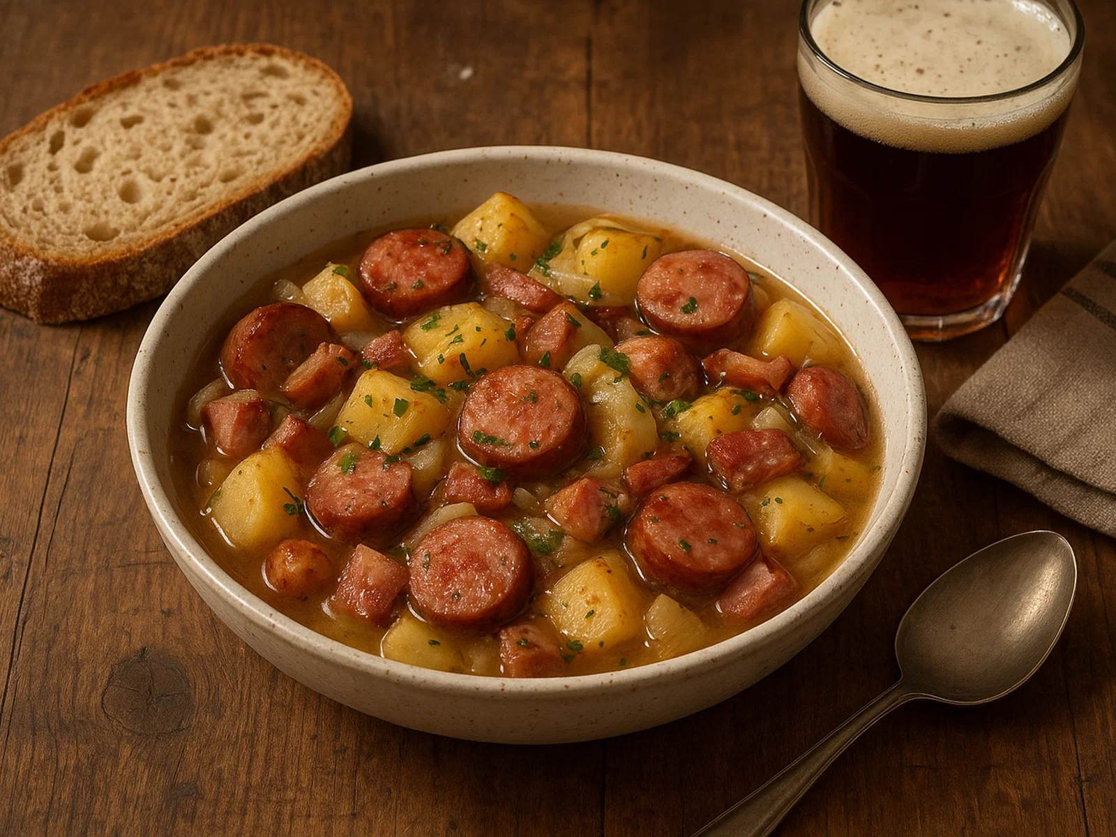 Klassischer Dublin Coddle (Irischer Wurstel‑Eintopf)