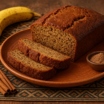 Ghanaisches Bananenbrot mit warmen Gewürzen