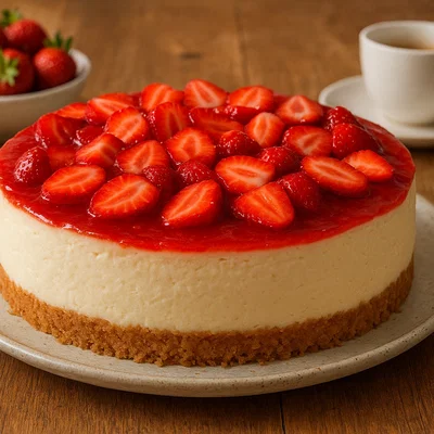 Cremiger Erdbeer-Cheesecake mit Frischkäse