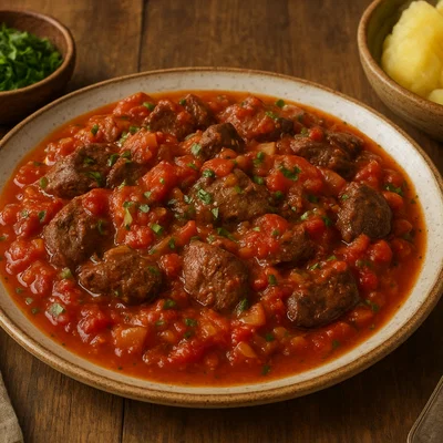Kepenelės su Pomidorais – Litauische Leber mit Tomaten