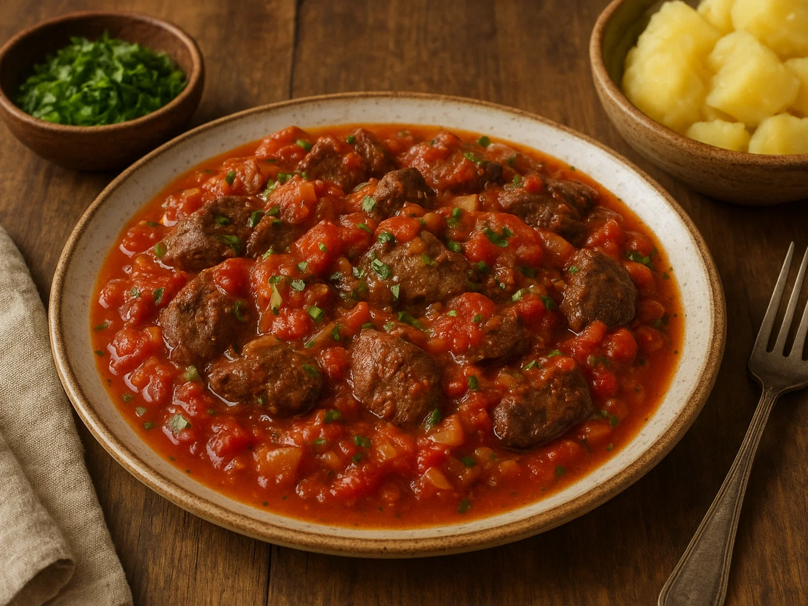 Kepenelės su Pomidorais – Litauische Leber mit Tomaten