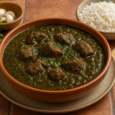 Mloukhia mit Rindfleisch (ägyptische Art)