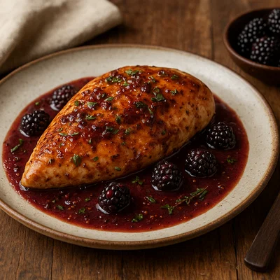 Brombeer-Senf-Hühnchen mit Honignote