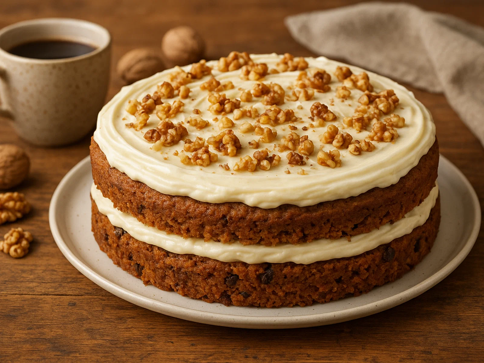 Saftiger Karottenkuchen mit Cream Cheese Frosting