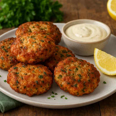 Saftige Garnelenfrikadellen mit Kräutern