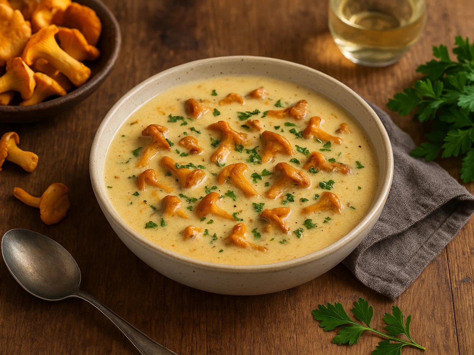 Pfifferling-Cremesuppe