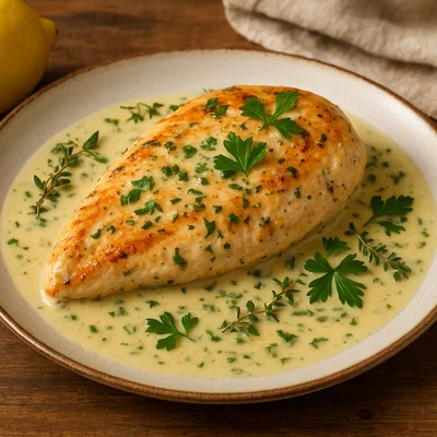 Hähnchenbrust mit Zitronen-Kräuter-Sauce