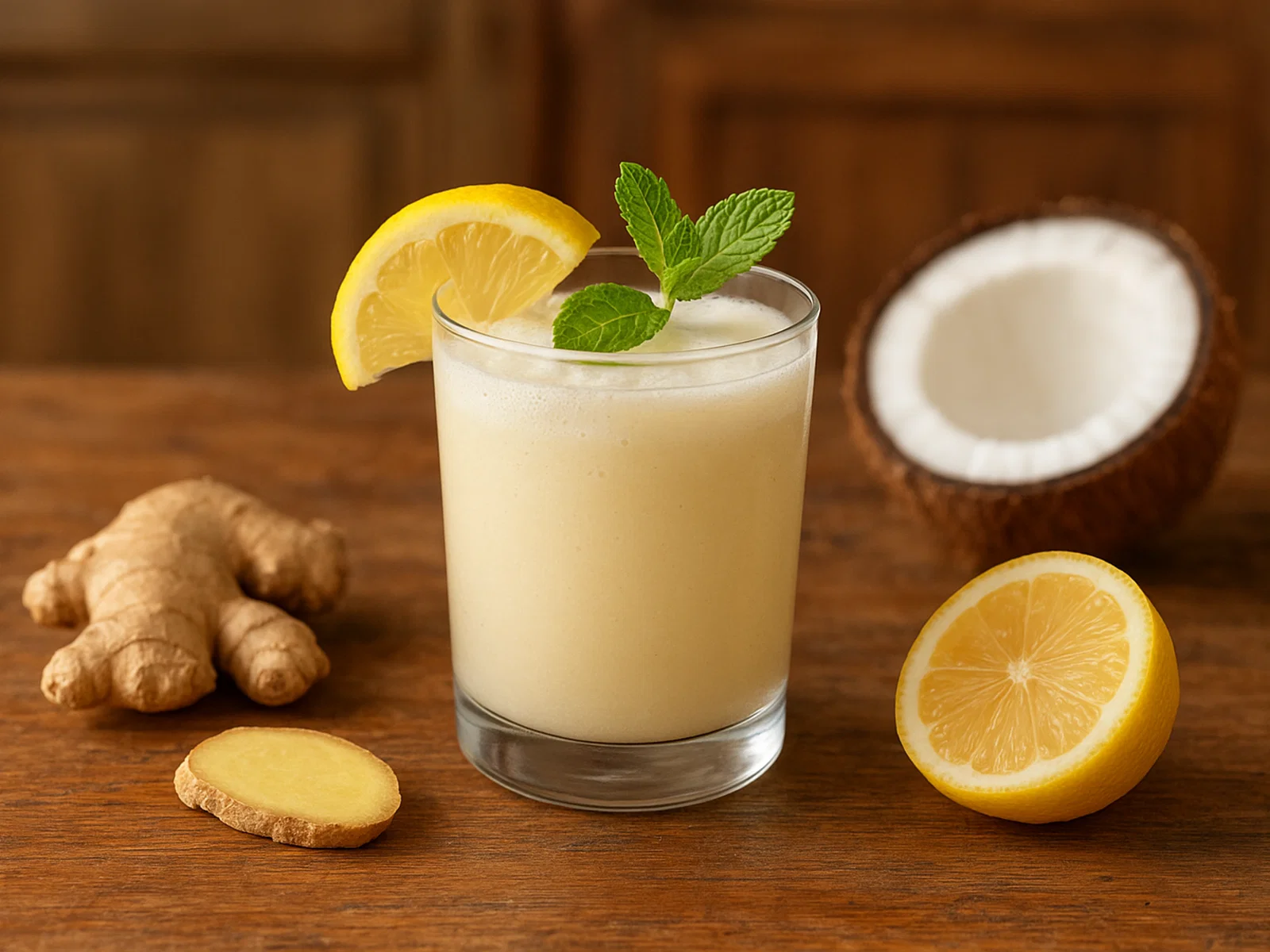 Ingwer-Kokos-Mocktail