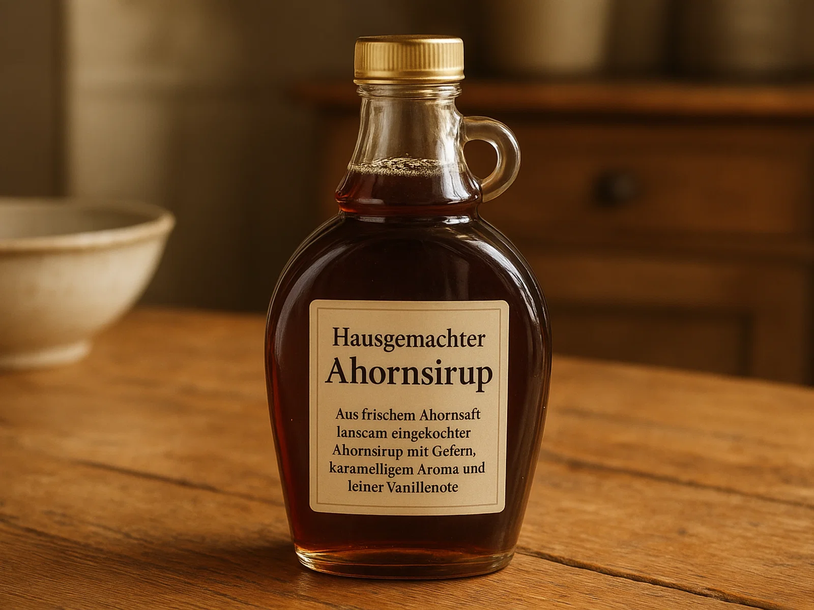 Hausgemachter Ahornsirup aus Ahornsaft