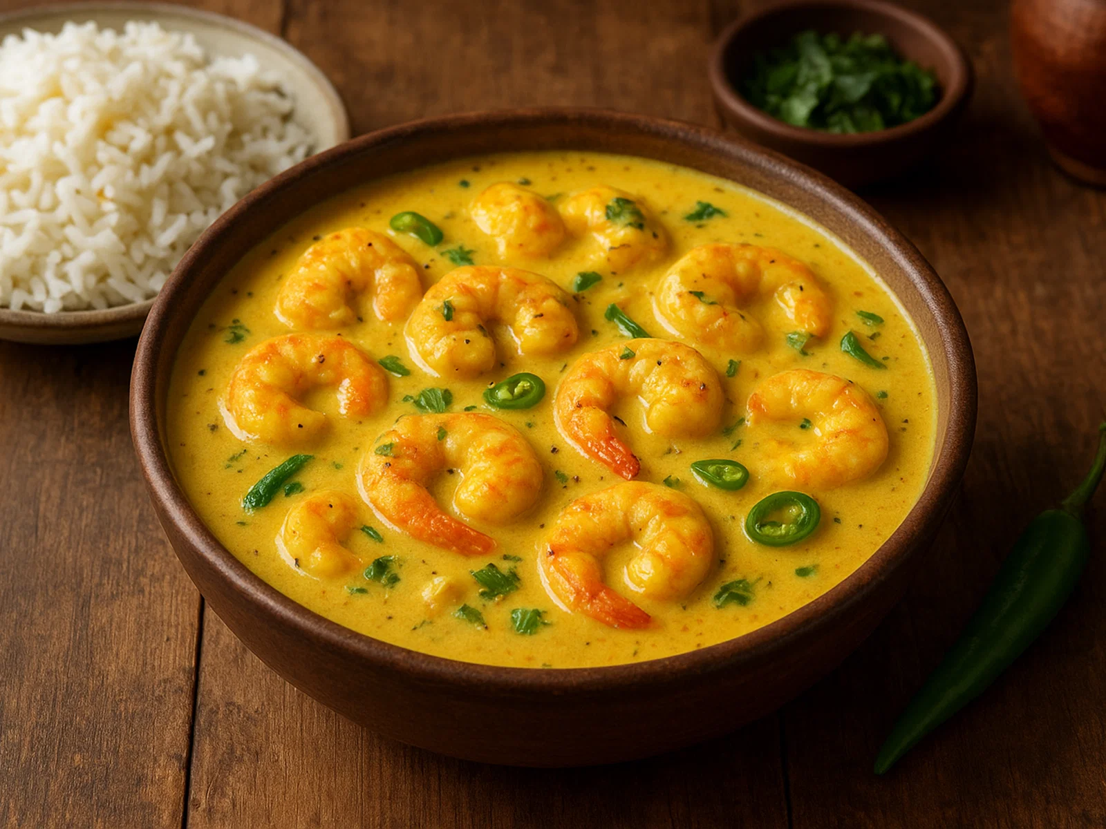 Chingri Malai Curry – Benglisches Garnelen-Kokos-Curry