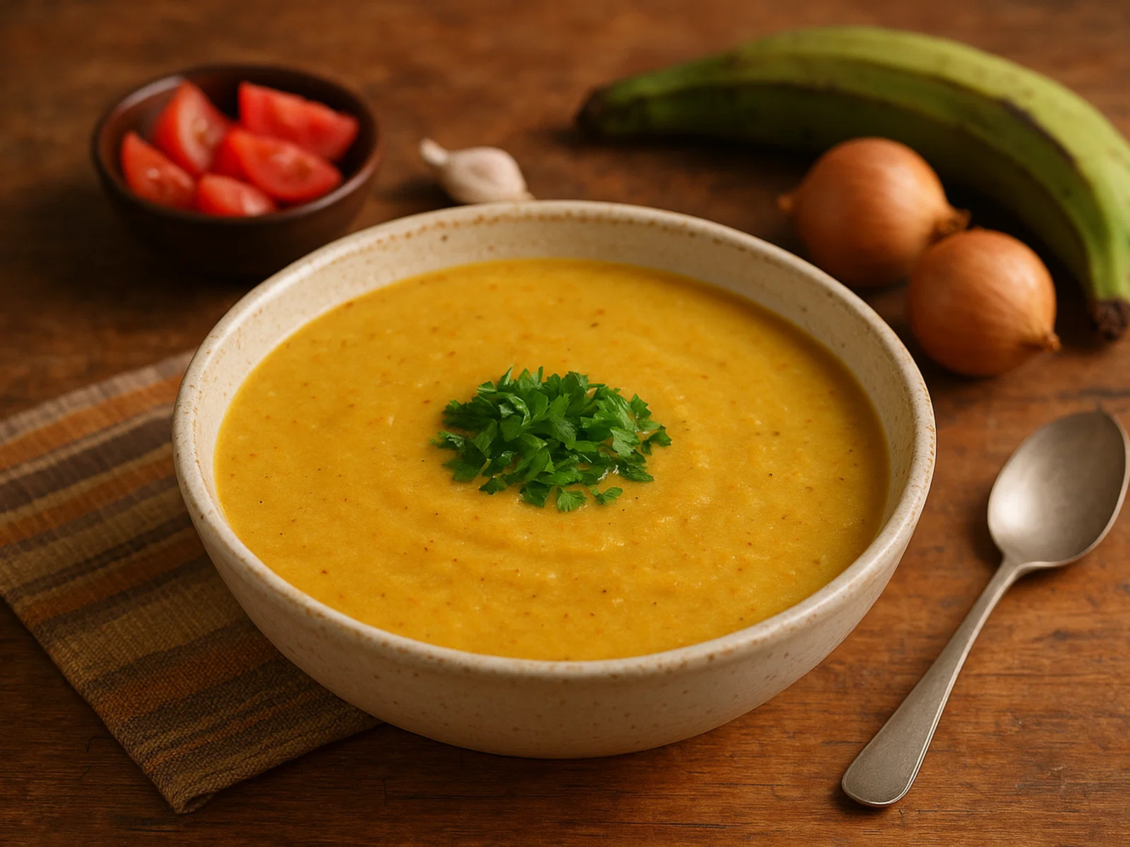 Supu ya Ndizi – Ostafrikanische Kochbananensuppe