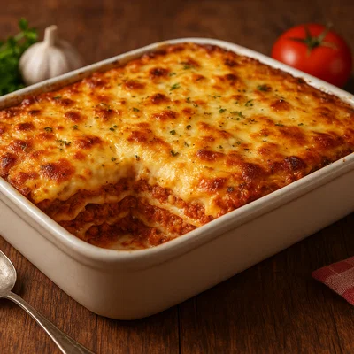 Klassische Hackfleisch-Lasagne mit Béchamelsauce