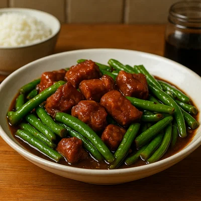 Taiwanesisches Schweinefleisch mit Bohnen