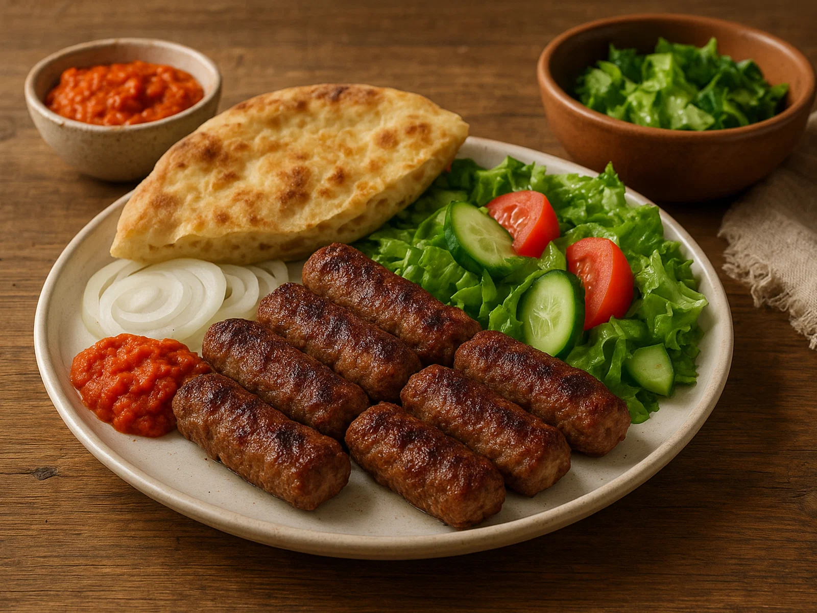 Hausgemachte Cevapcici vom Grill oder aus der Pfanne