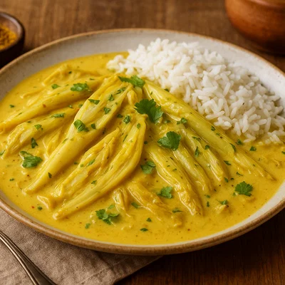 Chicorée-Curry mit Kokosmilch