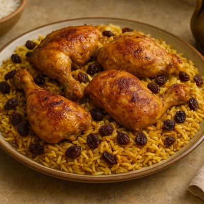 Machbous ala Dajaj (Arabischer Gewürz-Reis mit Hähnchen)