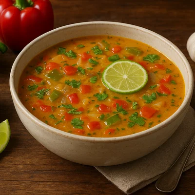 Peprewatra – Karibische Paprika-Limetten-Suppe