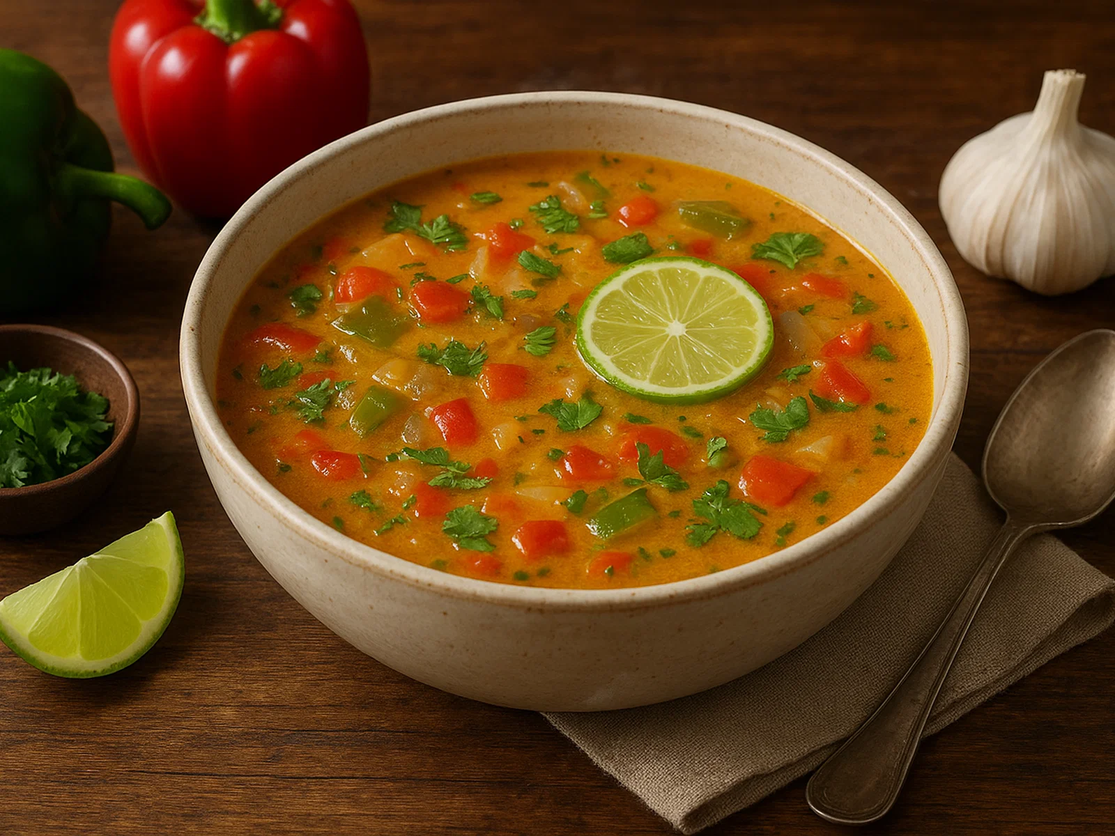Peprewatra – Karibische Paprika-Limetten-Suppe