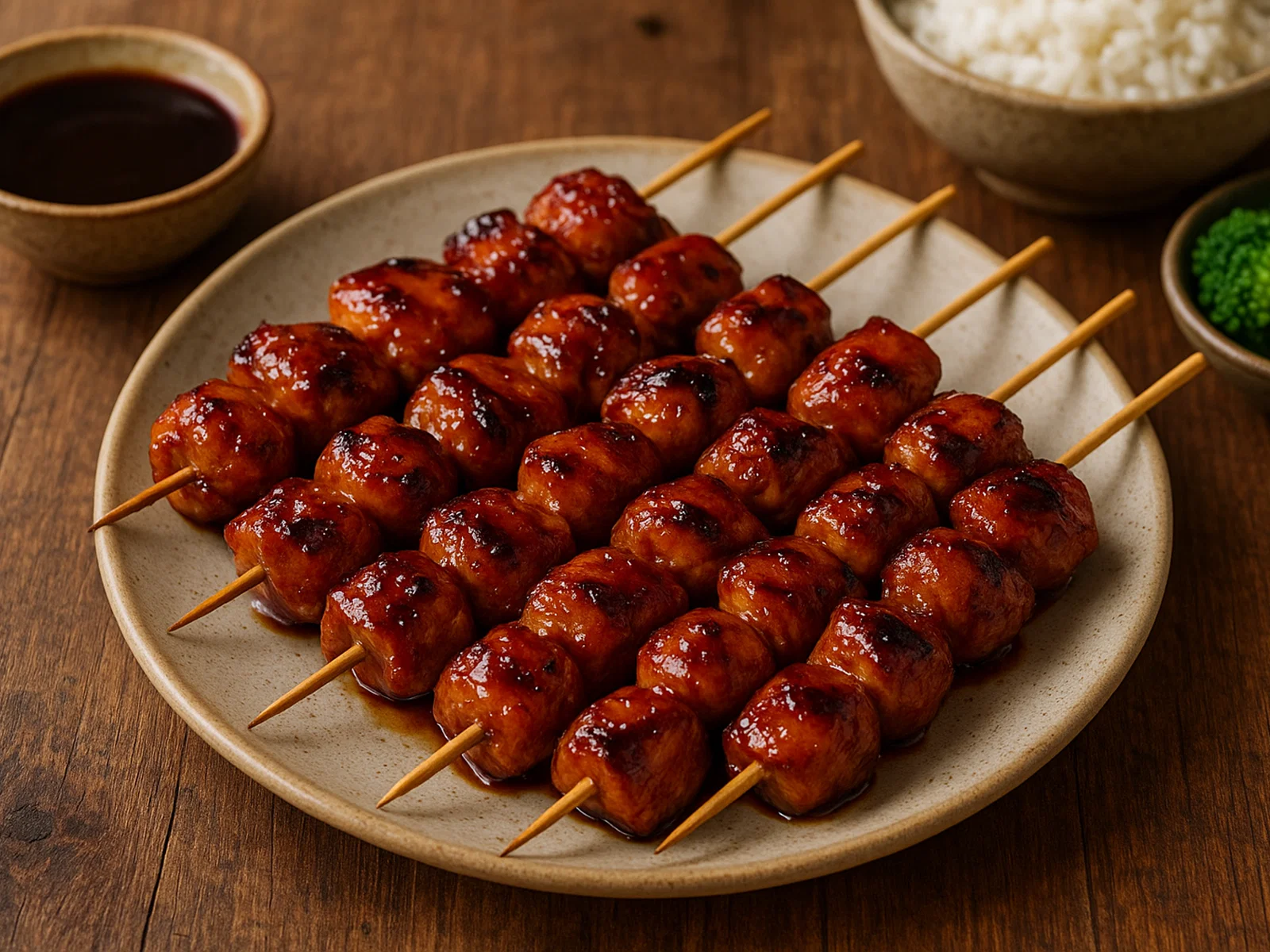 Teriyaki-Hühnchen-Spieße vom Grill