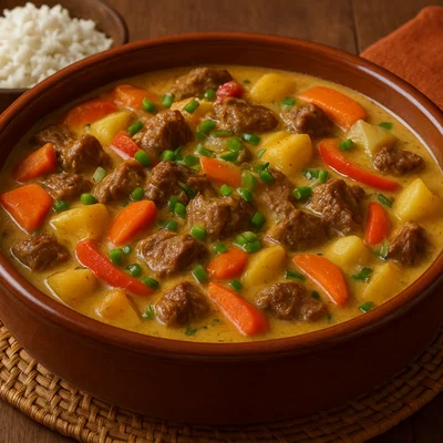Me'akai – Polynesischer Kokos-Fleisch-Eintopf aus dem Ofen