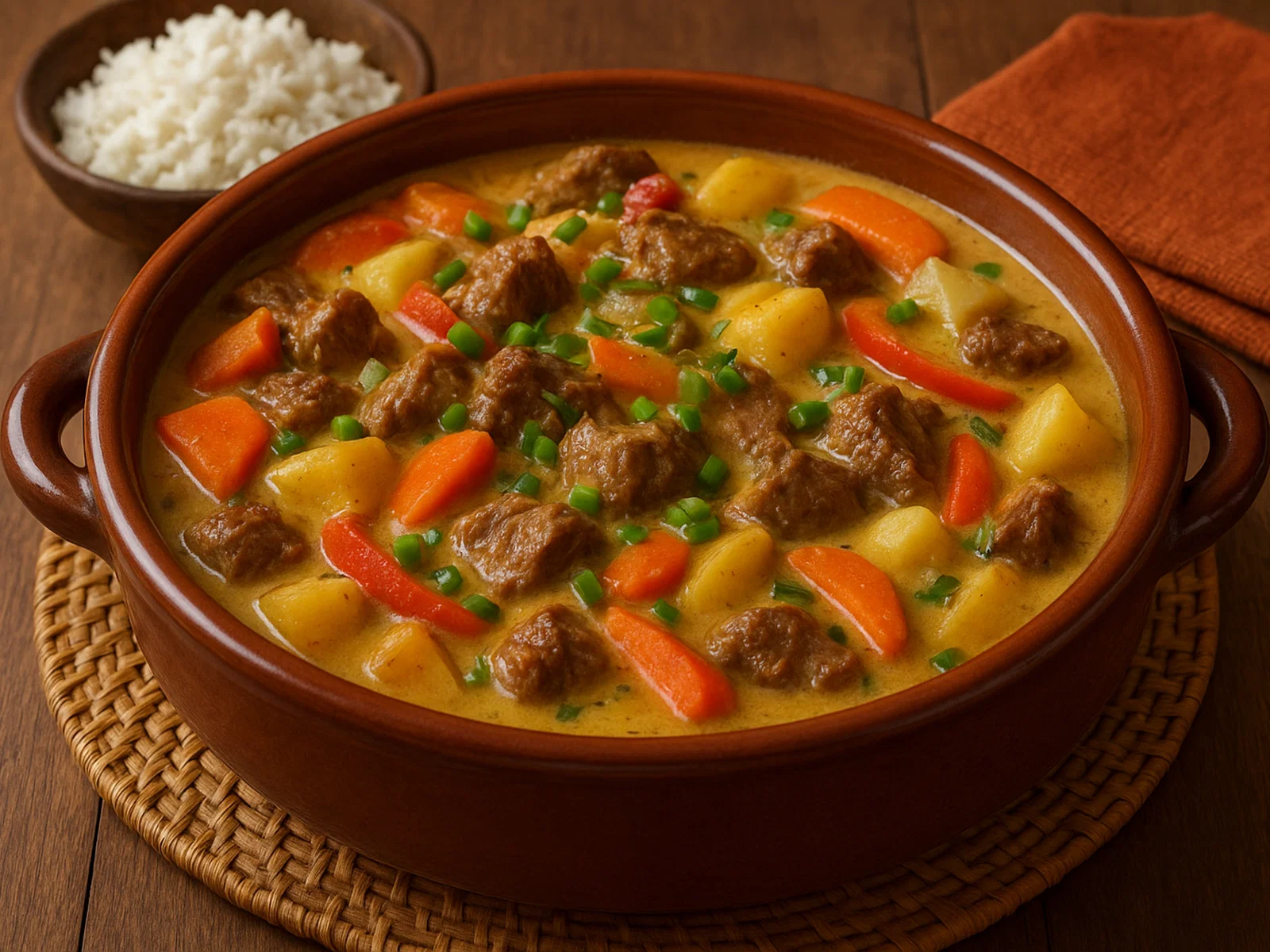 Me'akai – Polynesischer Kokos-Fleisch-Eintopf aus dem Ofen