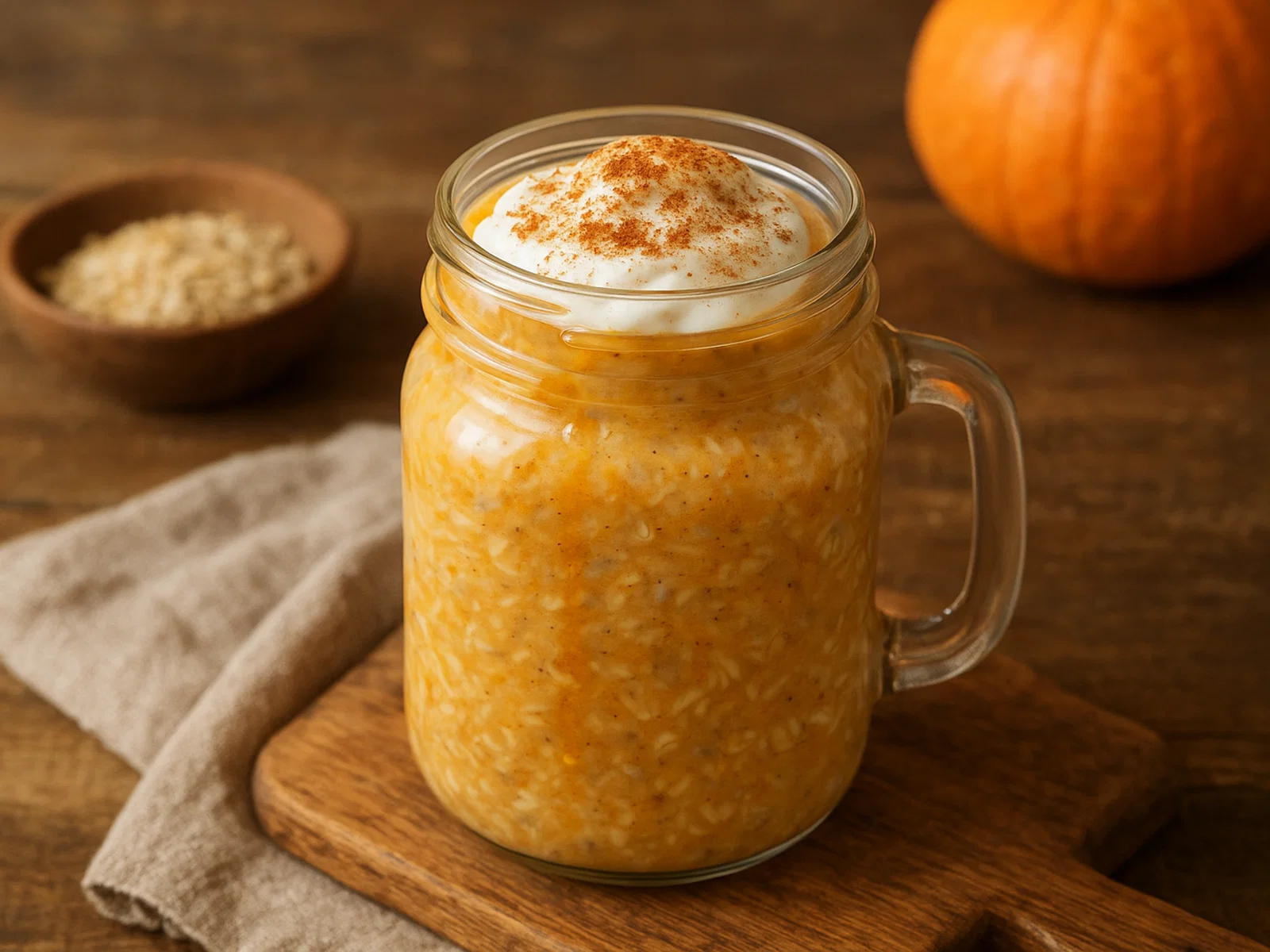 Kürbisgewürz-Overnight-Oats
