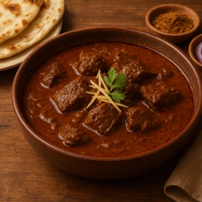 Traditionelles Rind-Nihari (langsam geschmortes Gewürz-Curry)