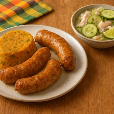 Barbadischer Pudding und Souse