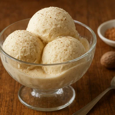 Muskatnuss-Eiscreme