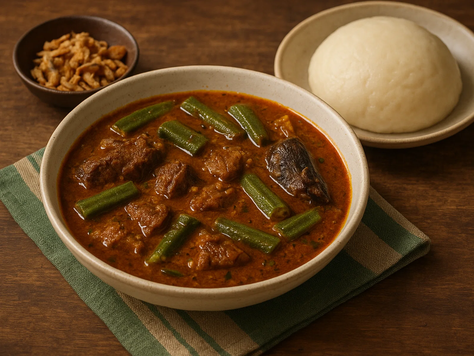 Banga Suppe (Nigerianische Palmfruchtsuppe)