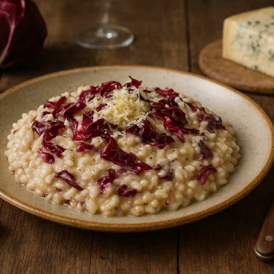 Radicchio-Risotto mit Gorgonzola