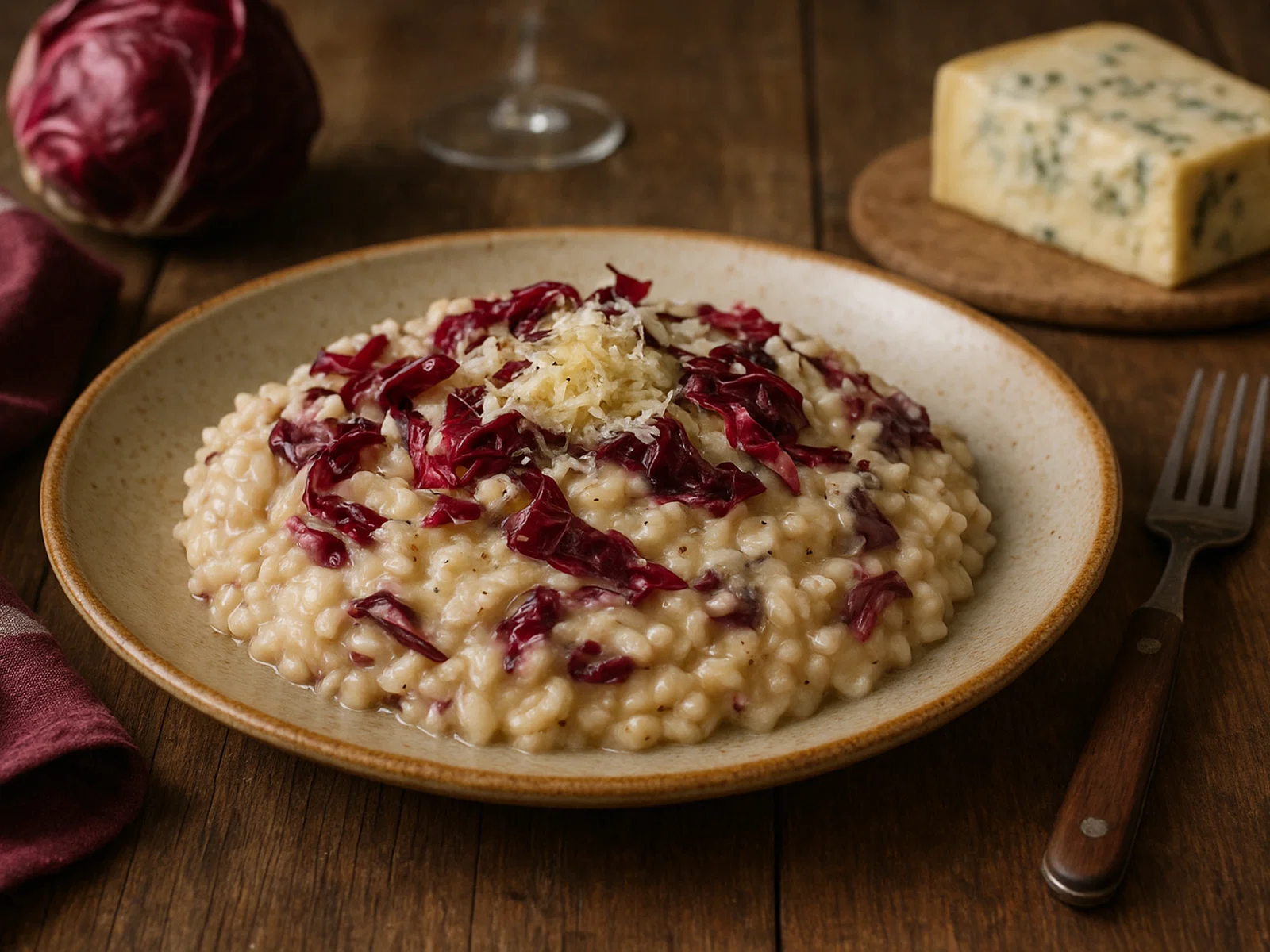 Radicchio-Risotto mit Gorgonzola