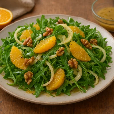 Orangen-Rucola-Salat mit Fenchel
