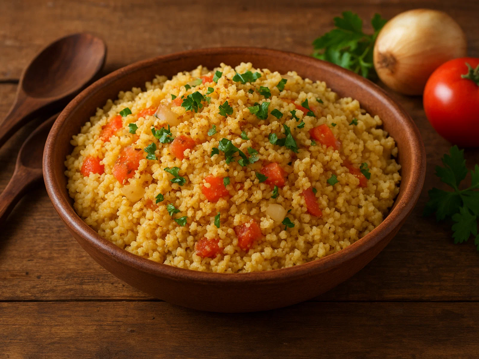 Chere – gedämpfter Hirse-Couscous aus Westafrika
