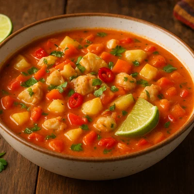 Karibische Conch Chowder mit Kokosmilch