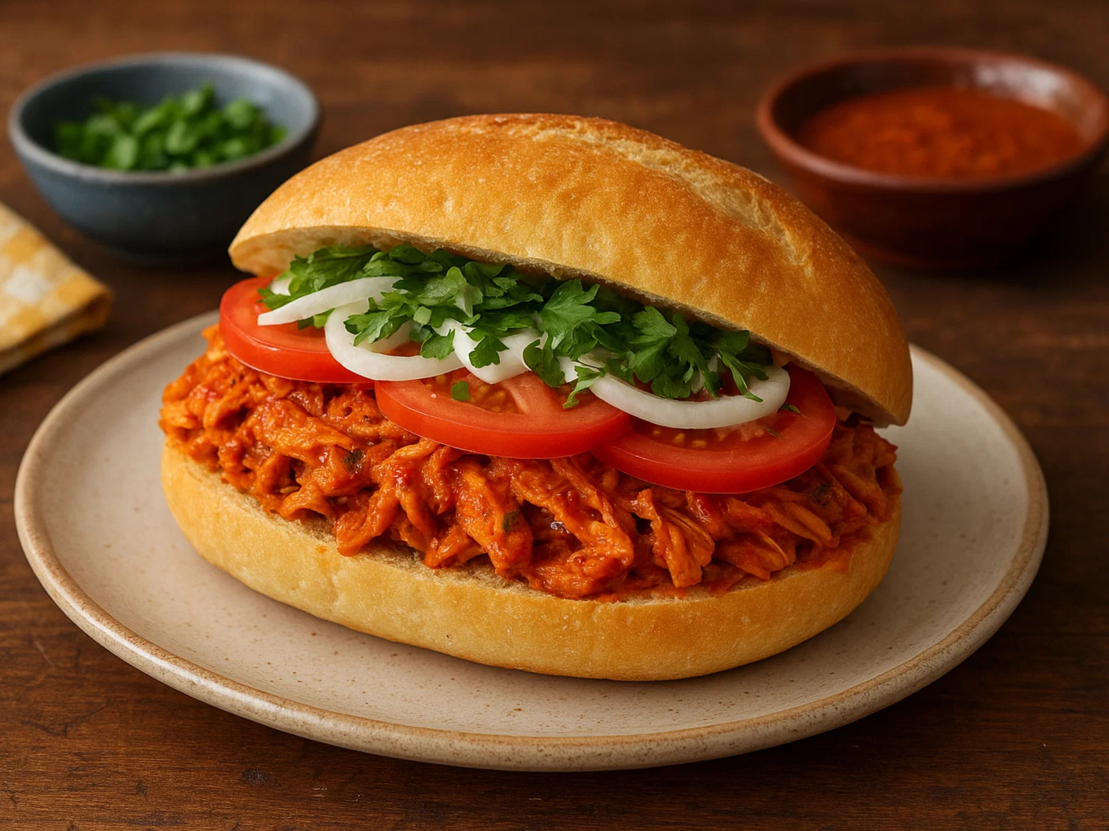 Panes con Pollo – salvadorianische Hähnchen-Sandwiches