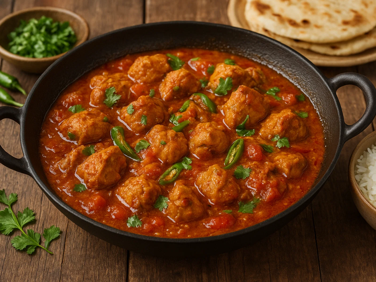 Chicken Karahi (pakistanisches Pfannencurry)