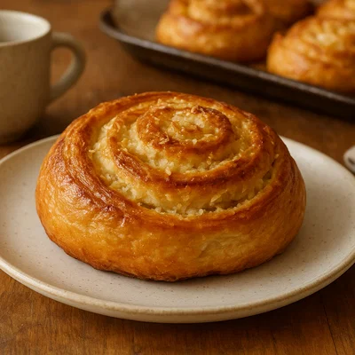 Kokos-Hefeschnecken mit saftiger Kokosfüllung