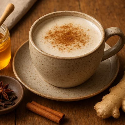 Gewürzter Chai-Latte mit Honig