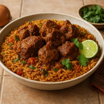 Arabischer Machboos mit Lamm und duftendem Gewürzreis