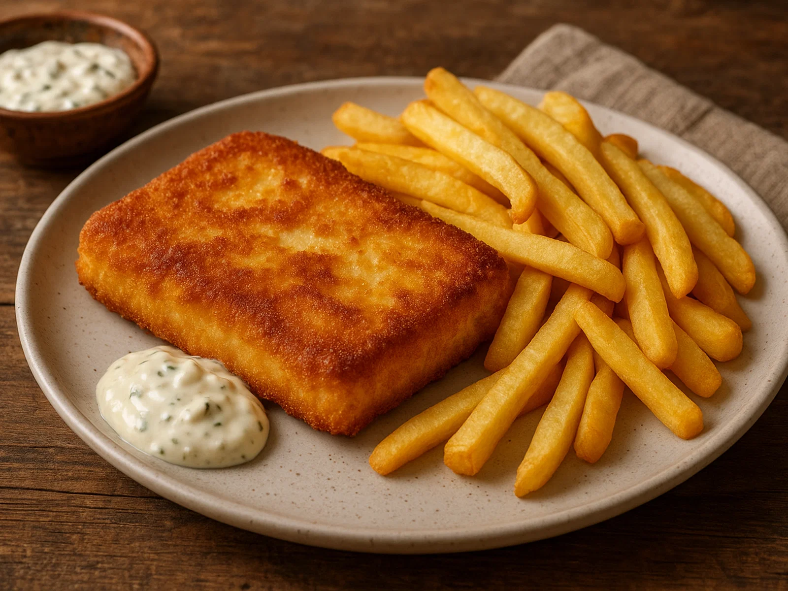 Smažený sýr (panierter, gebratener Käse)