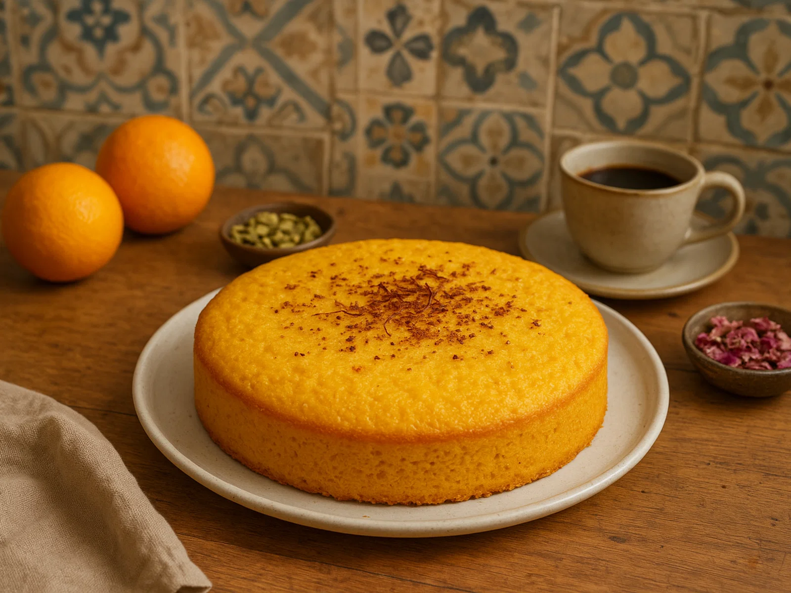 Gers Ogaily – kuwaitischer Kardamom-Safran-Kuchen
