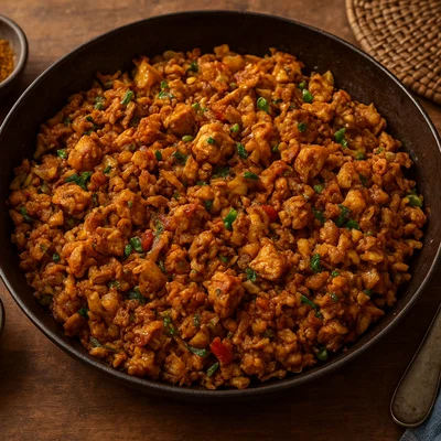 Kottu Roti mit Huhn (Sri Lanka Streetfood-Pfanne)
