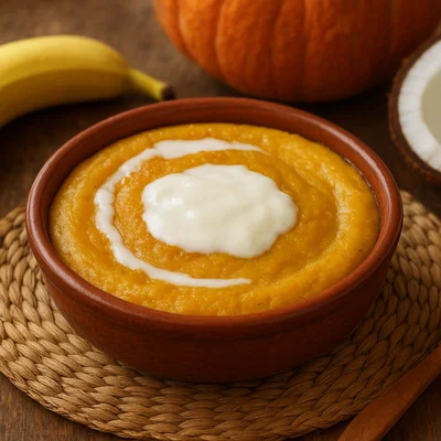 Po’e – Polynesischer Bananen-Kürbis-Pudding mit Kokosmilch