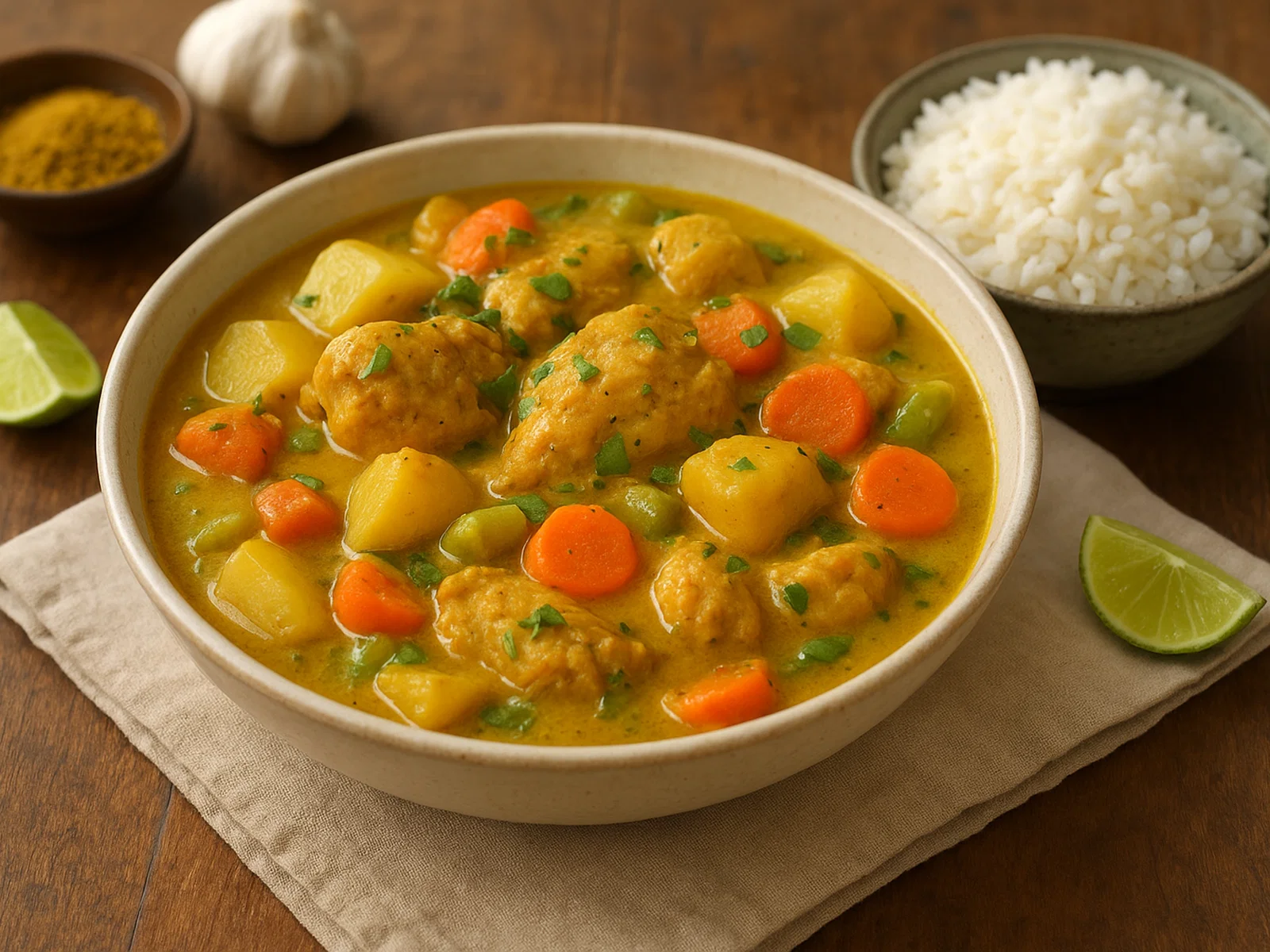 Colombo de Poulet (Karibischer Hähncheneintopf)