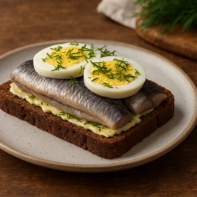Kiluvõileib – Estnische Herings-Roggenbrot-Schnittchen