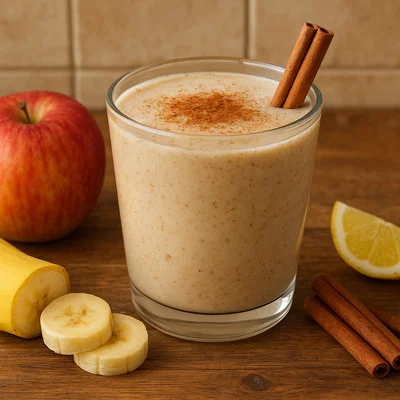 Apfel-Bananen-Smoothie mit Zimt