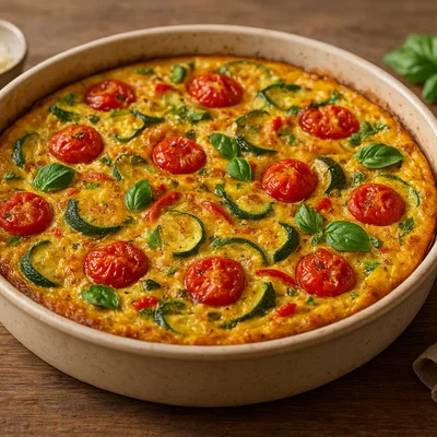 Gemüse-Frittata mit Kirschtomaten