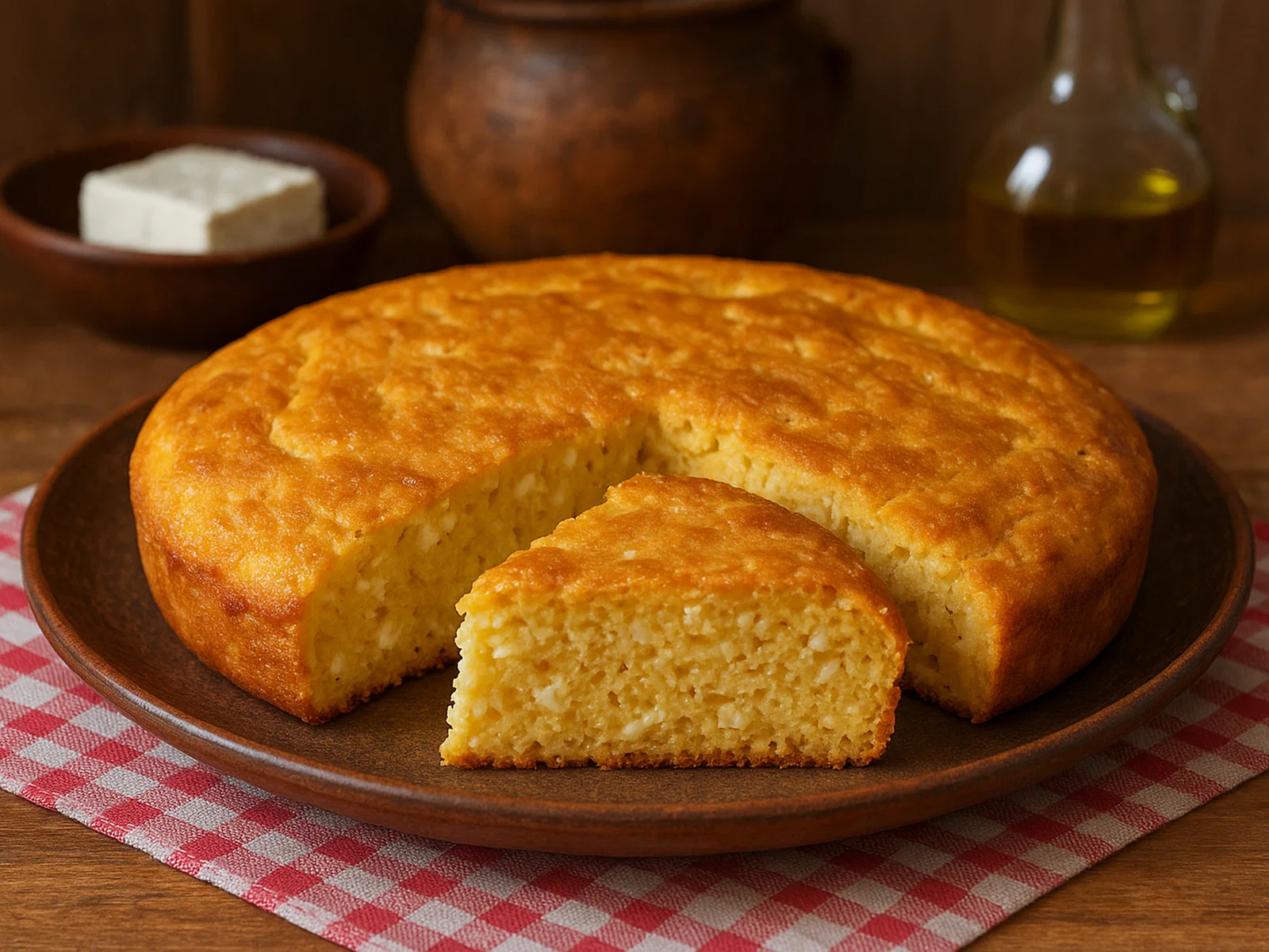 Serbische Proja – herzhaftes Maisbrot mit Käse